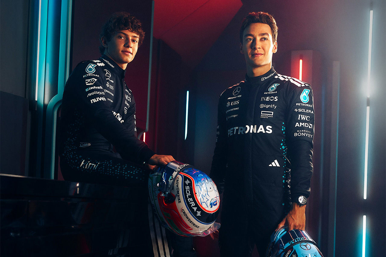メルセデスF1 2026年もラッセル&アントネッリ続投を正式発表