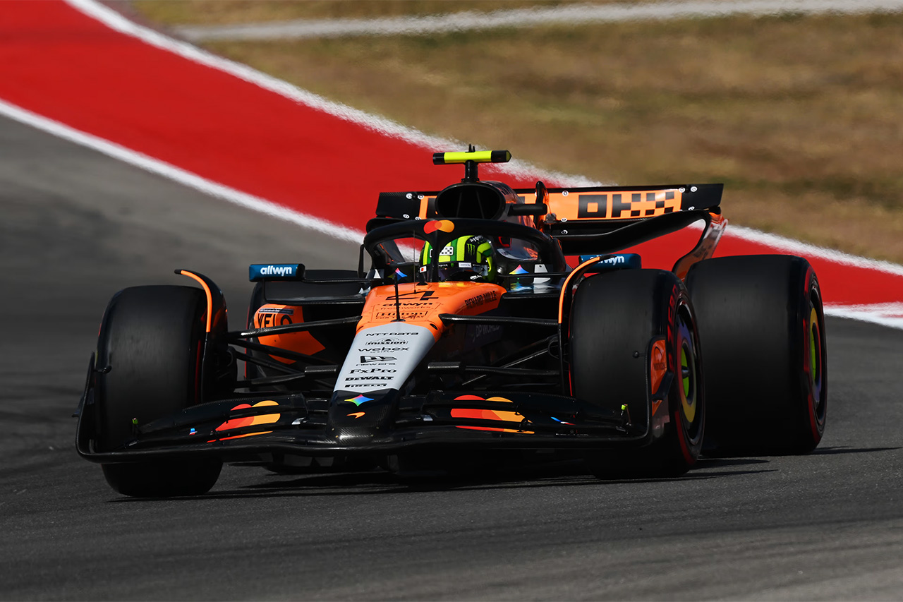 F1アメリカGP フリー走行：ノリス最速 フェルスタッペン5番手 角田裕毅13番手