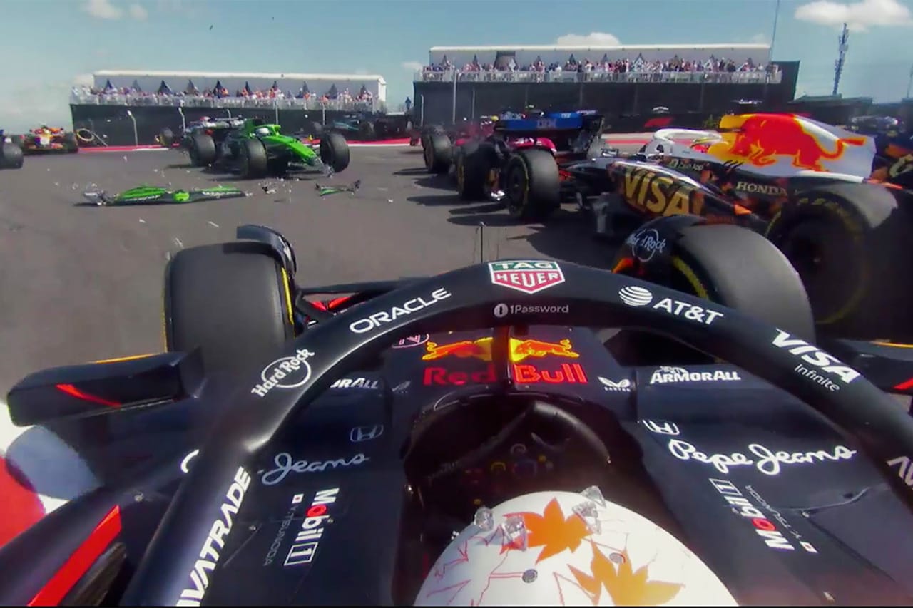 【動画】 角田裕毅 F1アメリカGPスプリント1周目に11ポジションアップ