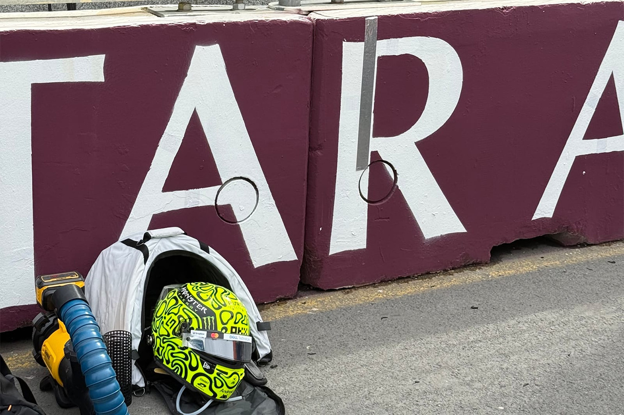 F1アメリカGP前に波紋 レッドブルがノリスのピットウォール目印を妨害？