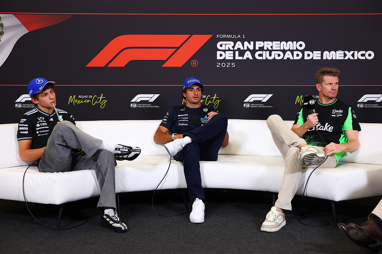 F1メキシコGP：木曜会見 Part.2 - サインツ、アントネッリ、ヒュルケンベルグ