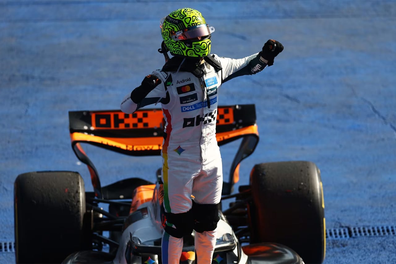 F1メキシコGP 決勝 展開：優勝はノリス 4位にベアマン 角田裕毅は11位