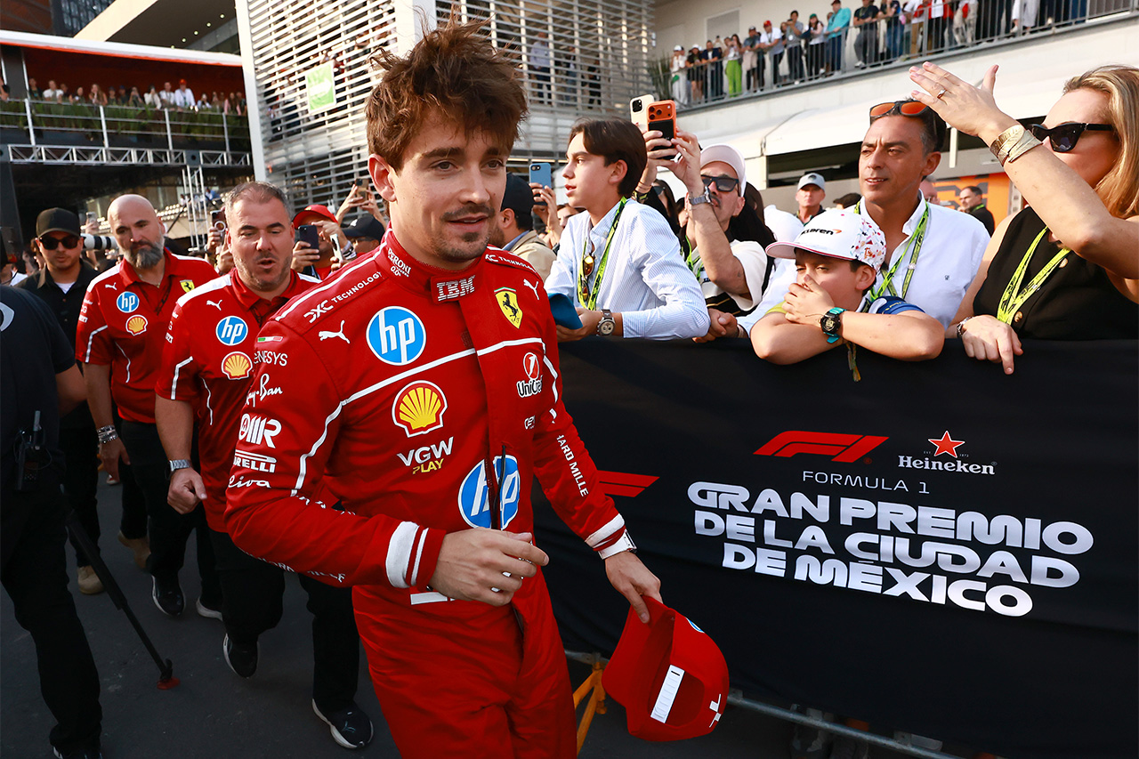 シャルル・ルクレール VSCでF1メキシコGP2位死守「マックス、ハハハハ！」