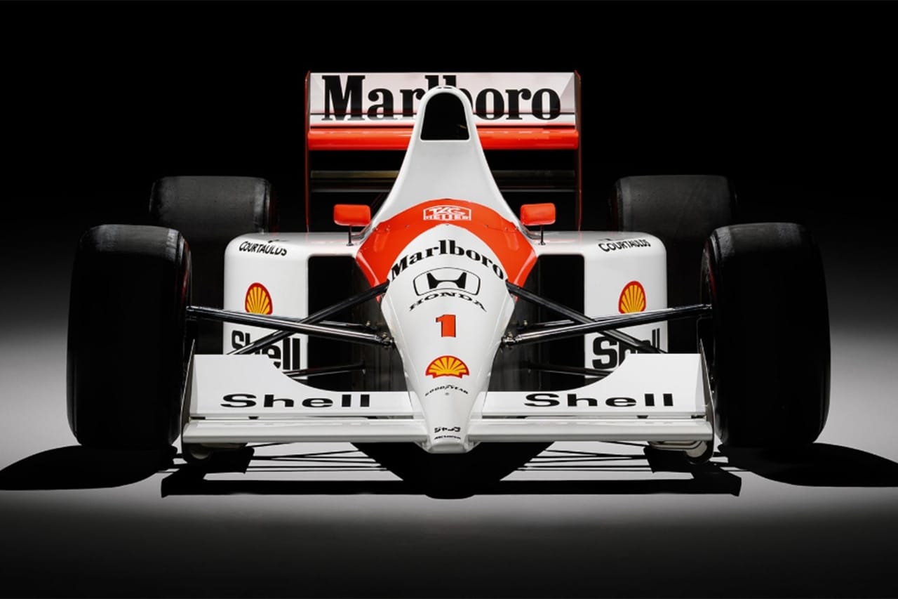 アイルトン・セナ 母国F1ブラジルGP初優勝マシン『MP4/6-1』がオークション