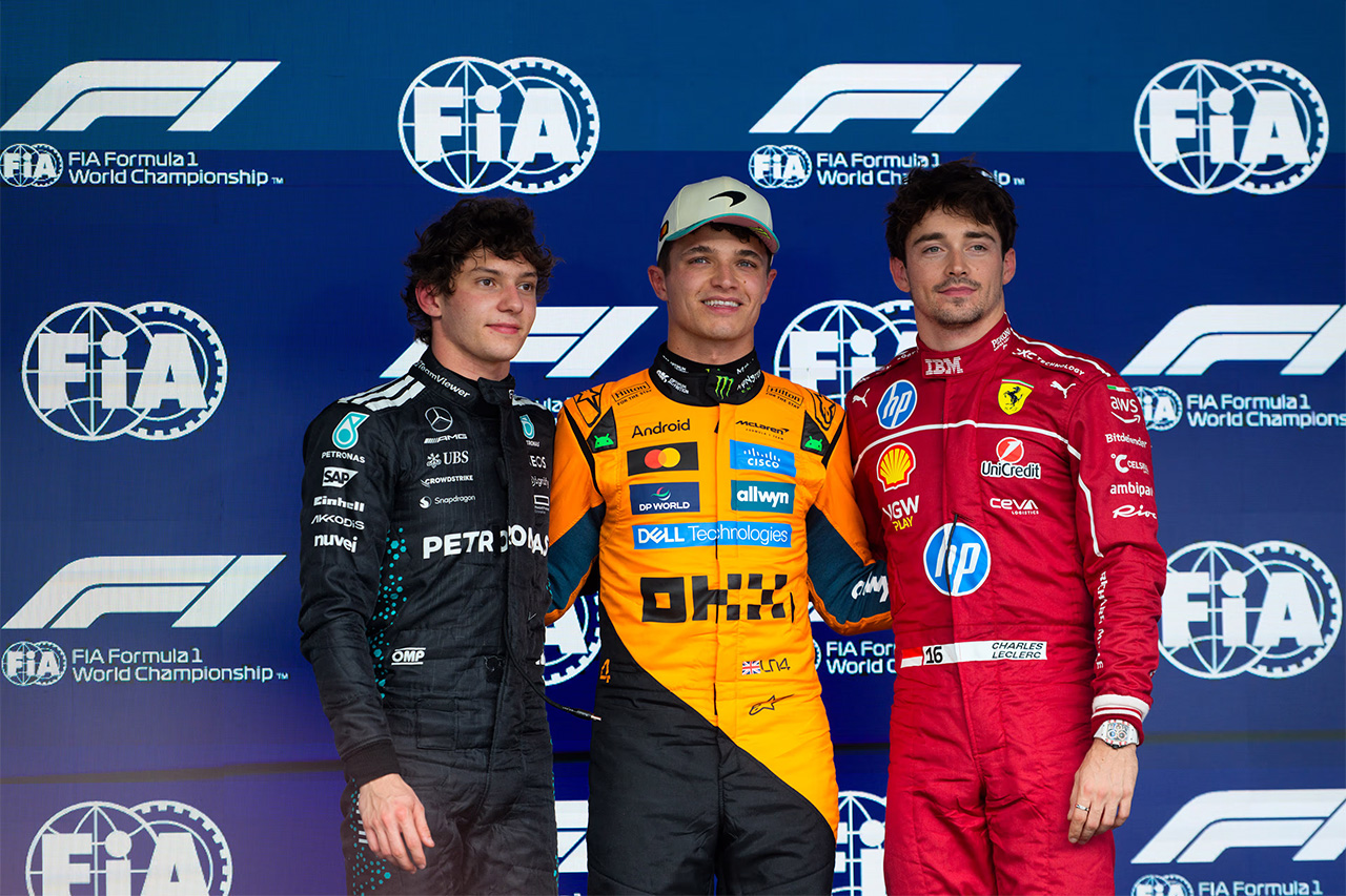 F1サンパウロGP 予選トップ10コメント:ノリスが連勝、波乱の中で中団勢躍進