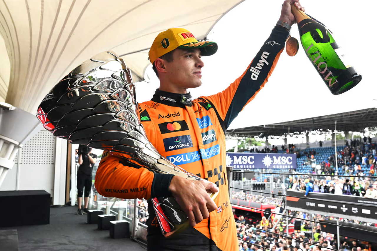 ランド・ノリス F1サンパウロGP優勝「周りは気にせずプッシュし続ける」