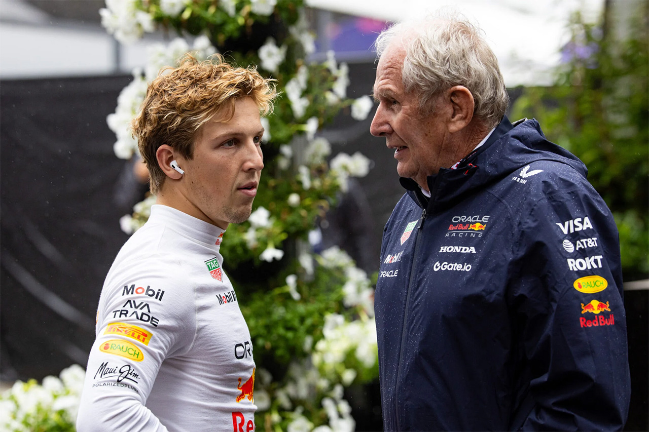 レッドブルF1マルコ、ローソンに辛口採点「ハジャーに勝ったが一貫性がない」