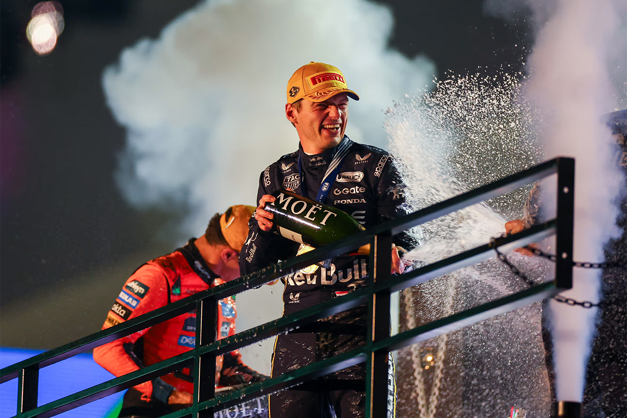 F1ラスベガスGP 決勝 統計まとめ:レッドブルとホンダの150戦目での優勝