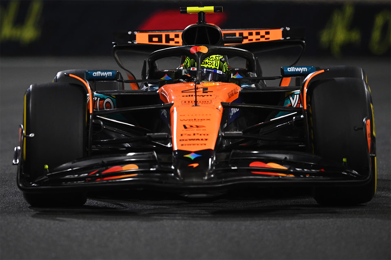 F1アブダビGP FP2：最速ノリスがフェルスタッペンに0.3秒差 角田裕毅17番手