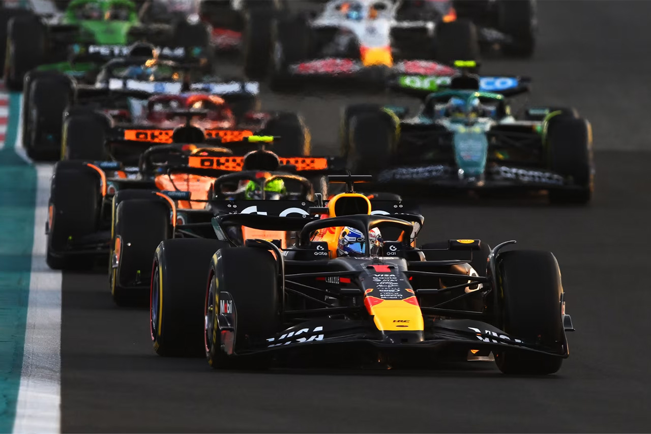 F1アブダビGP決勝 展開：マックス・フェルスタッペンが優勝 角田裕毅は14位