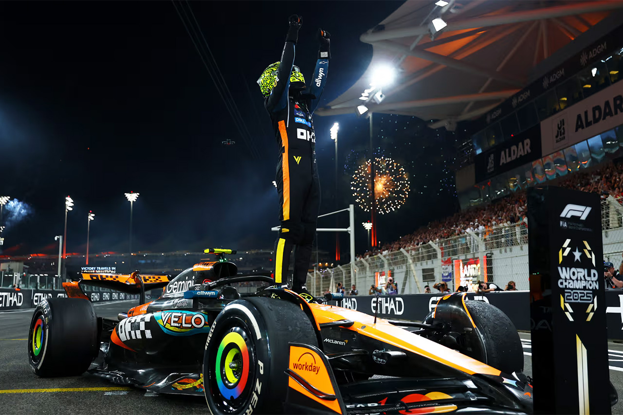 F1アブダビGP 決勝：新王者ランド・ノリス誕生 フェルスタッペン今季8勝目