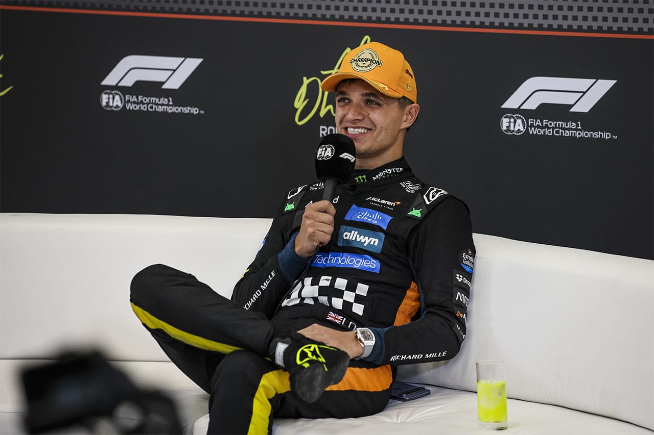 ランド・ノリス F1ワールドチャンピオン記者会見「僕は僕のやり方で勝った」