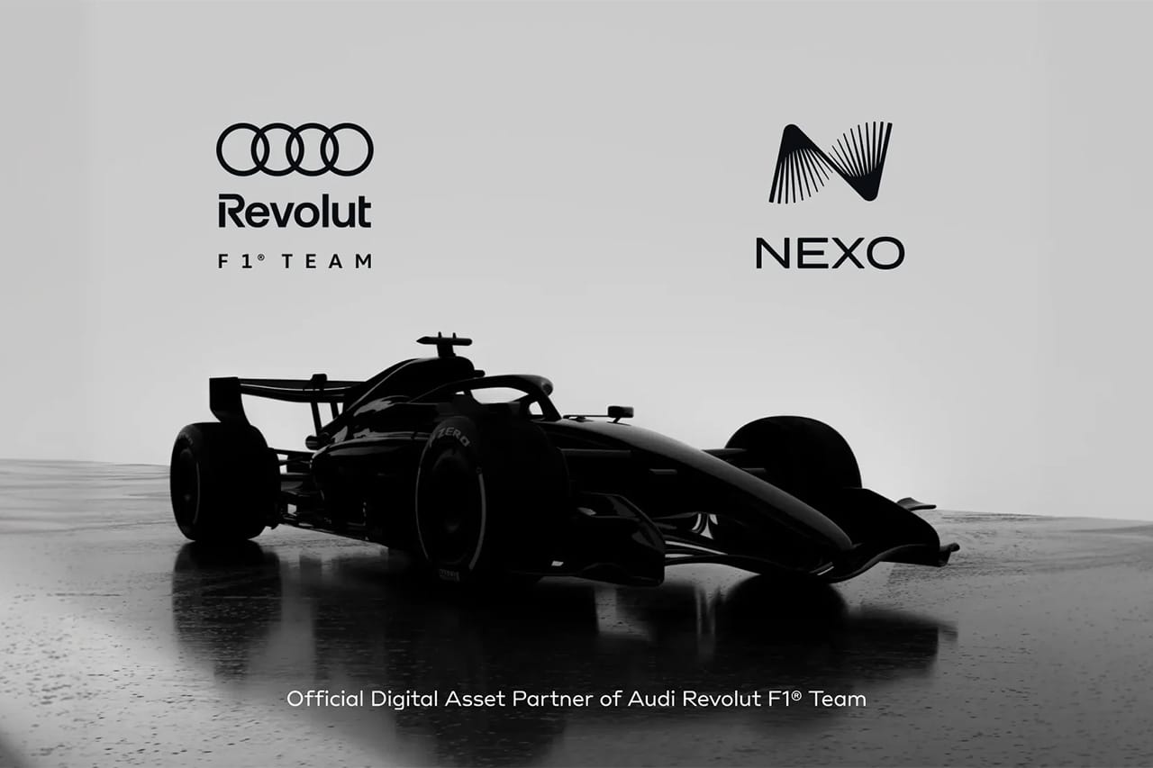 アウディF1、Nexoと公式デジタル資産パートナー契約を締結