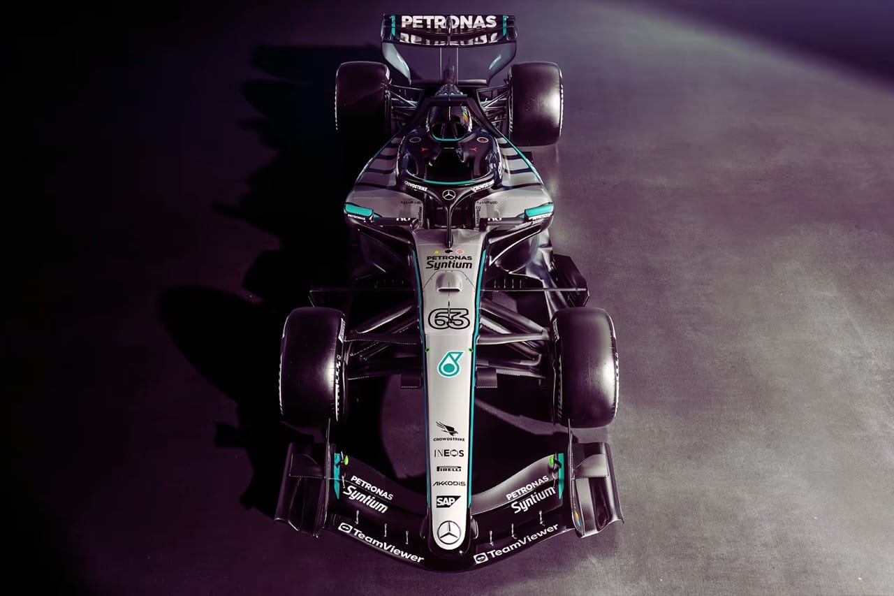 メルセデスF1、W17レンダリングのリア設計は異端か煙幕か