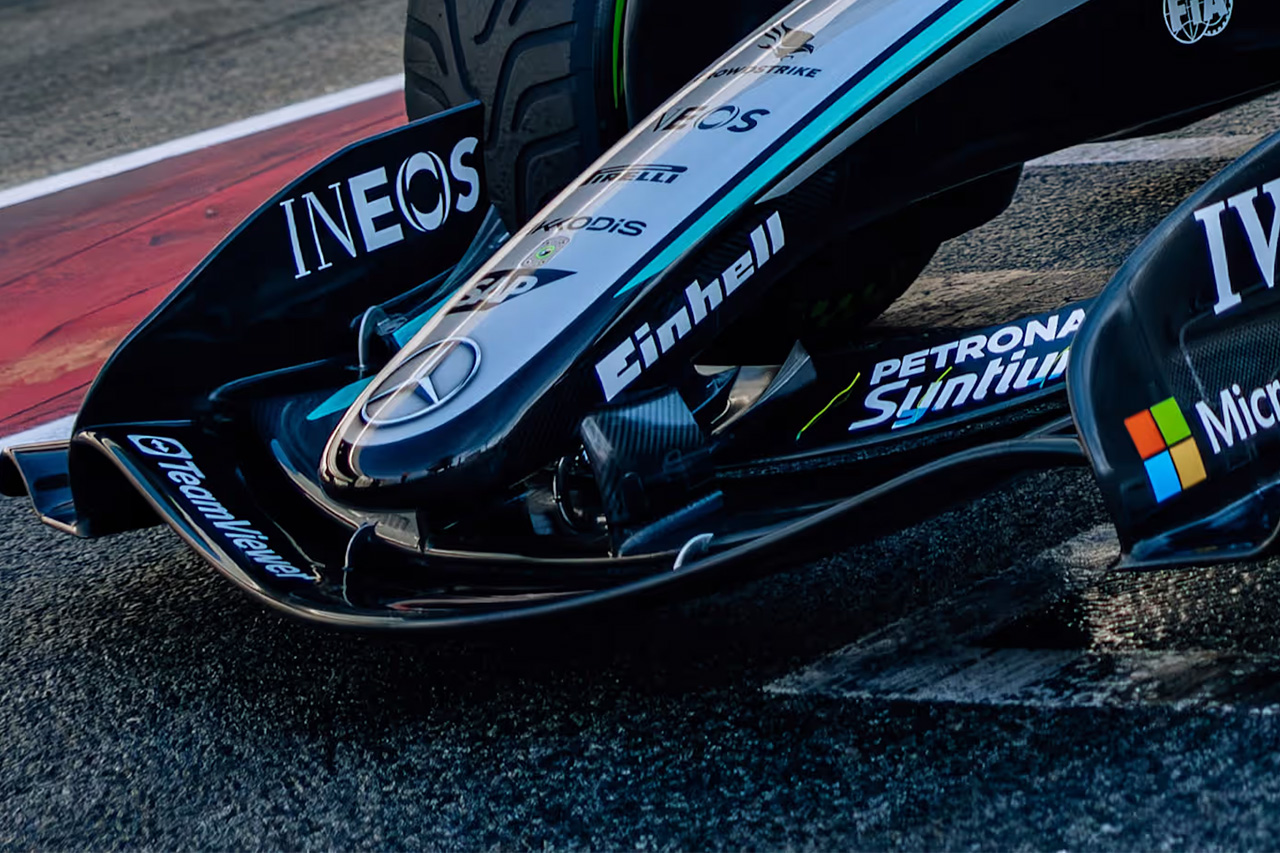 メルセデスF1とキャデラック、空力解析で「毛糸」が復活