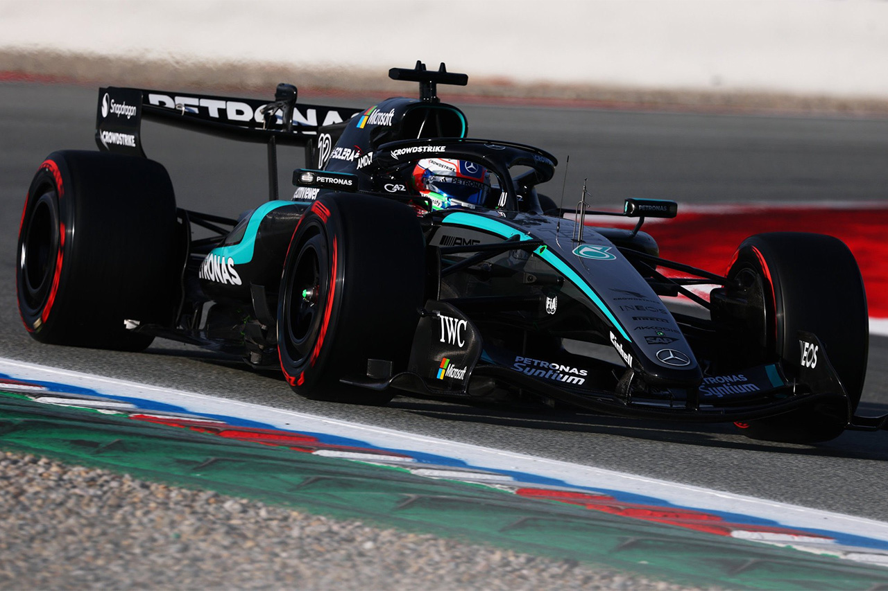 F1バルセロナ4日目午前：メルセデス主導 アストンマーティンはまだ登場せず