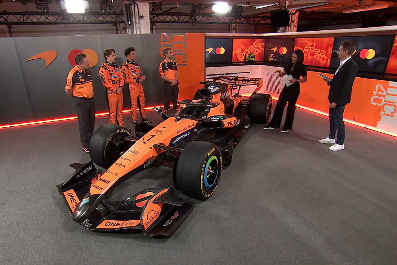 マクラーレン、2026年F1マシン『MCL40』の正式リバリーを公開