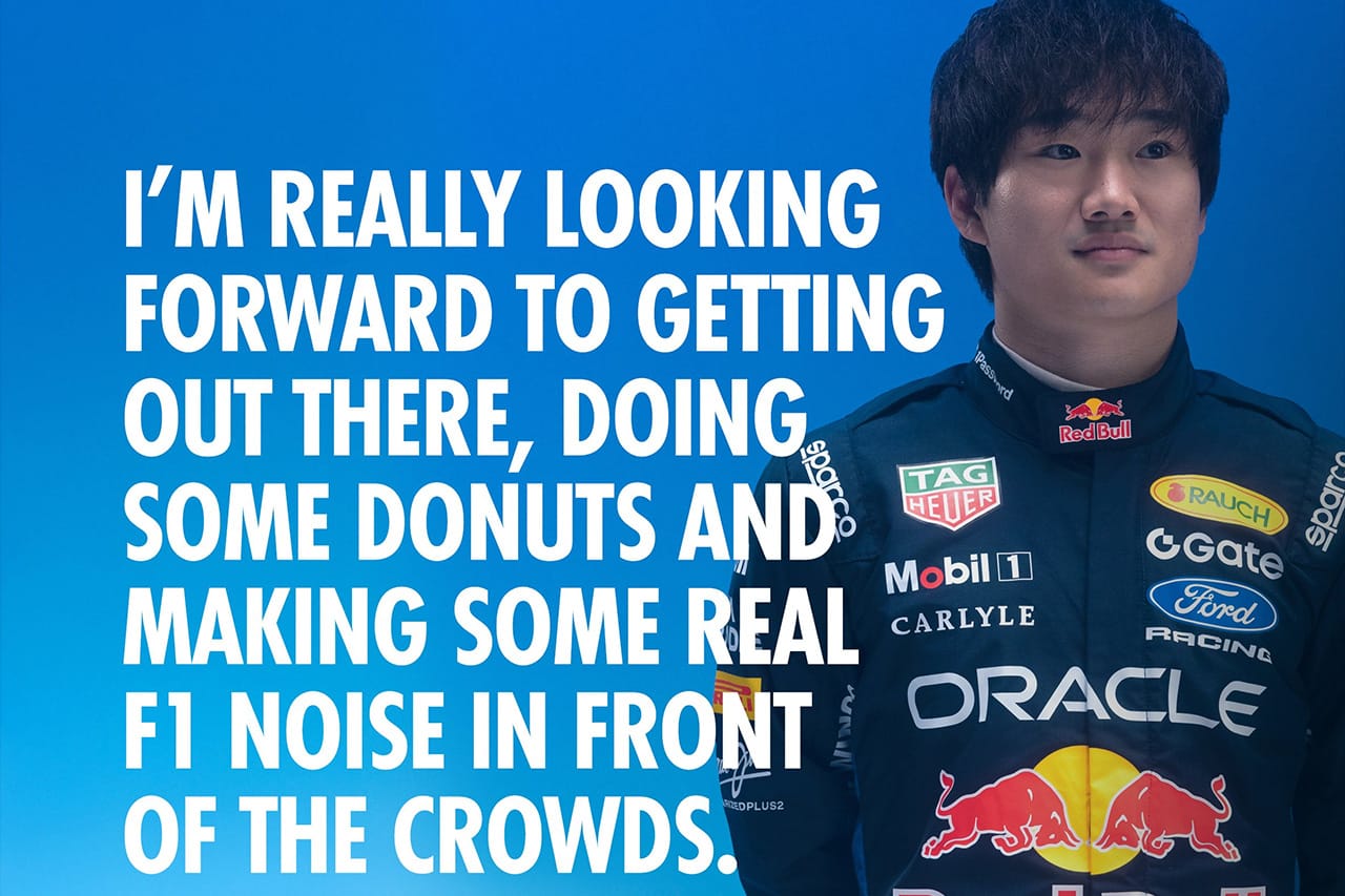 角田裕毅、サンフランシスコでレッドブルF1ショーラン「今から待ちきれません」