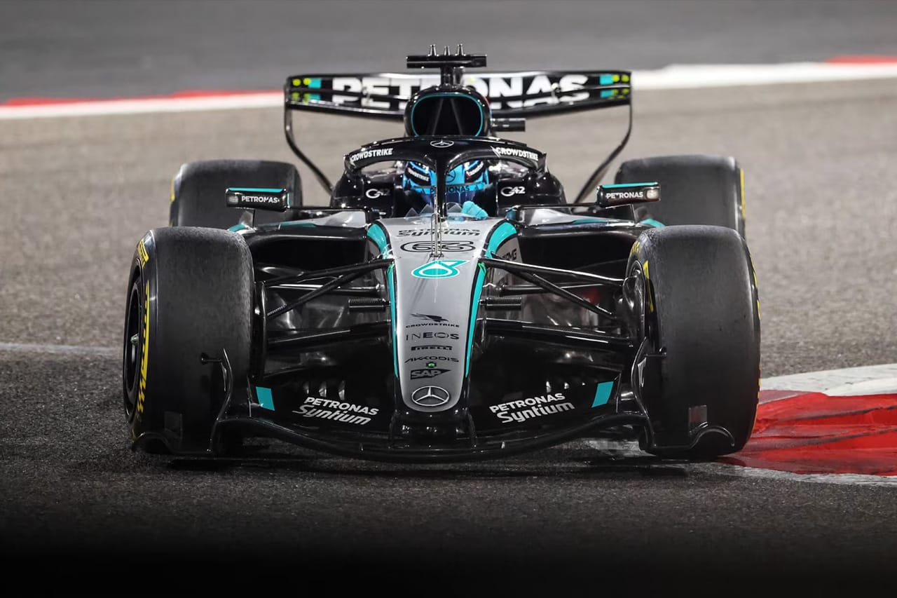 2026年F1バーレーンテスト初日 ジョージ・ラッセルが0.010秒差で首位