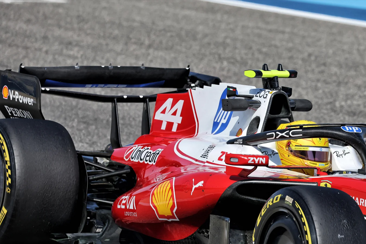 フェラーリF1の“反転リアウイング”にベアマン驚愕「何が起きたんだ?」
