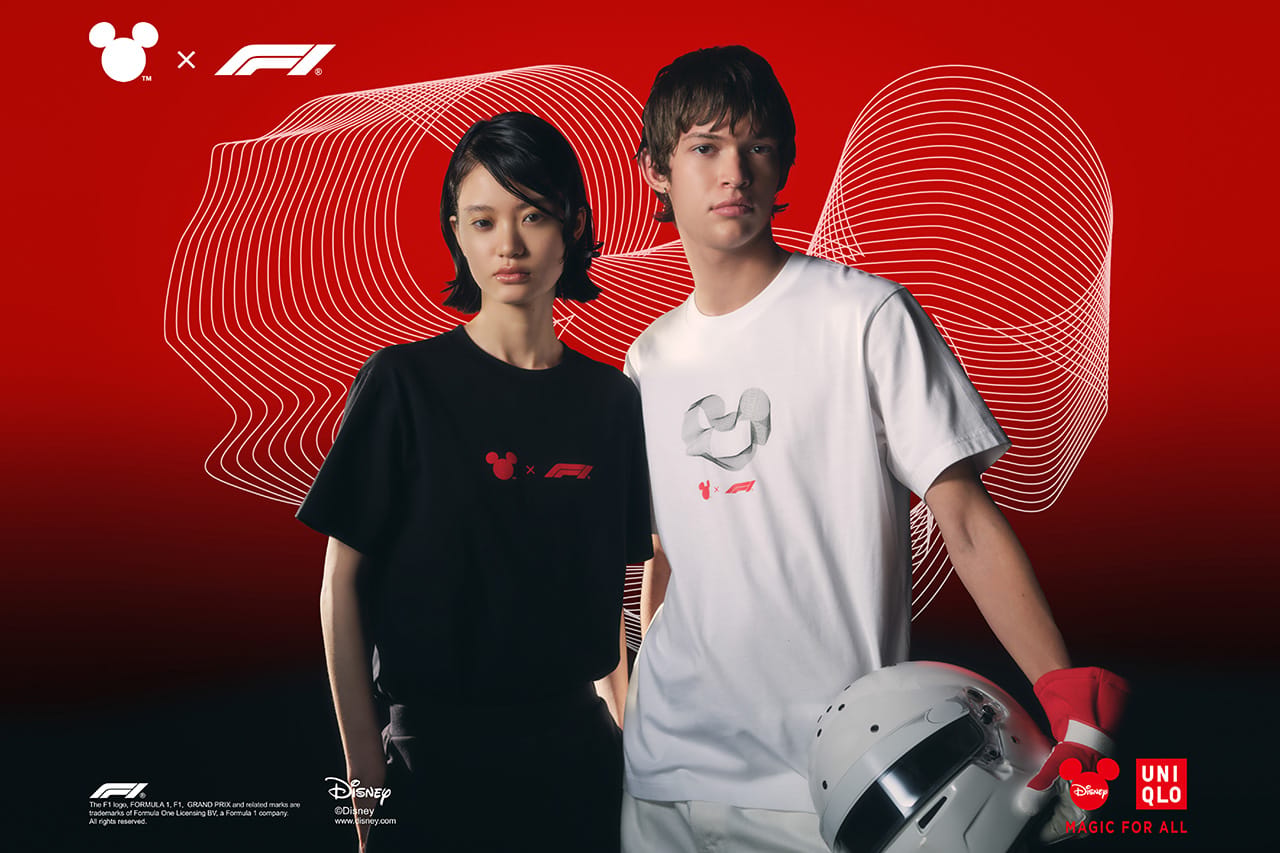 ディズニー×F1×ユニクロ初コラボ「Disney x Formula1 UT」が3月23日発売