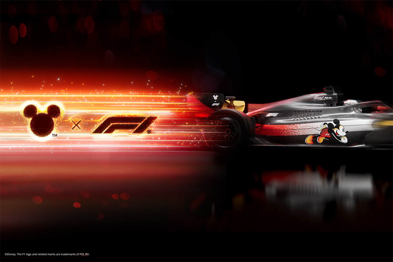 ディズニー×F1 2026年F1開幕へ ユニクロTシャツとWEBTOON独占配信