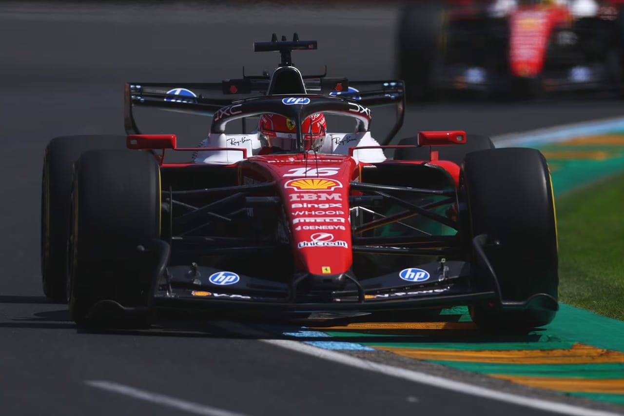 F1オーストラリアGP:シャルル・ルクレールがFP1最速 フェラーリが1-2発進