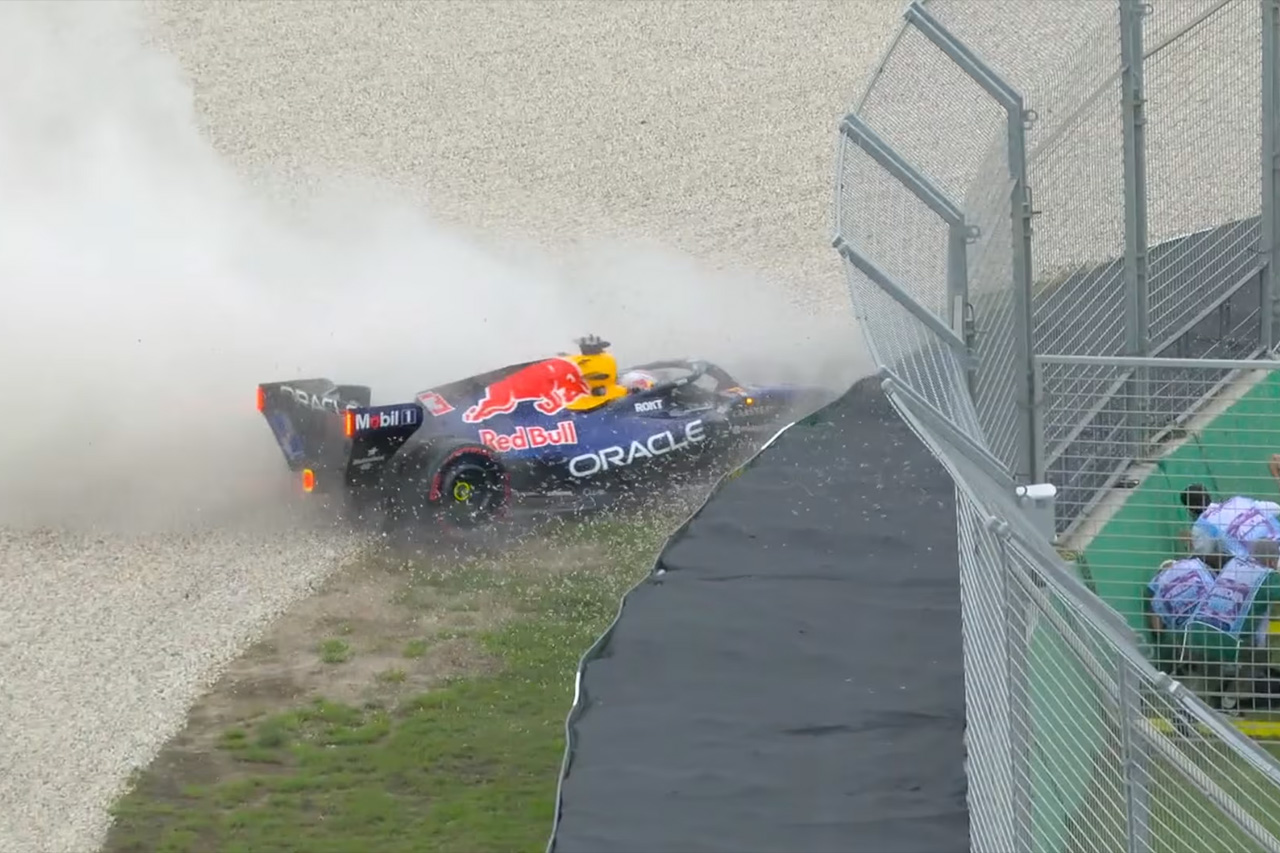 F1オーストラリアGP 予選Q1:フェルスタッペンがクラッシュ脱落 アロンソ敗退