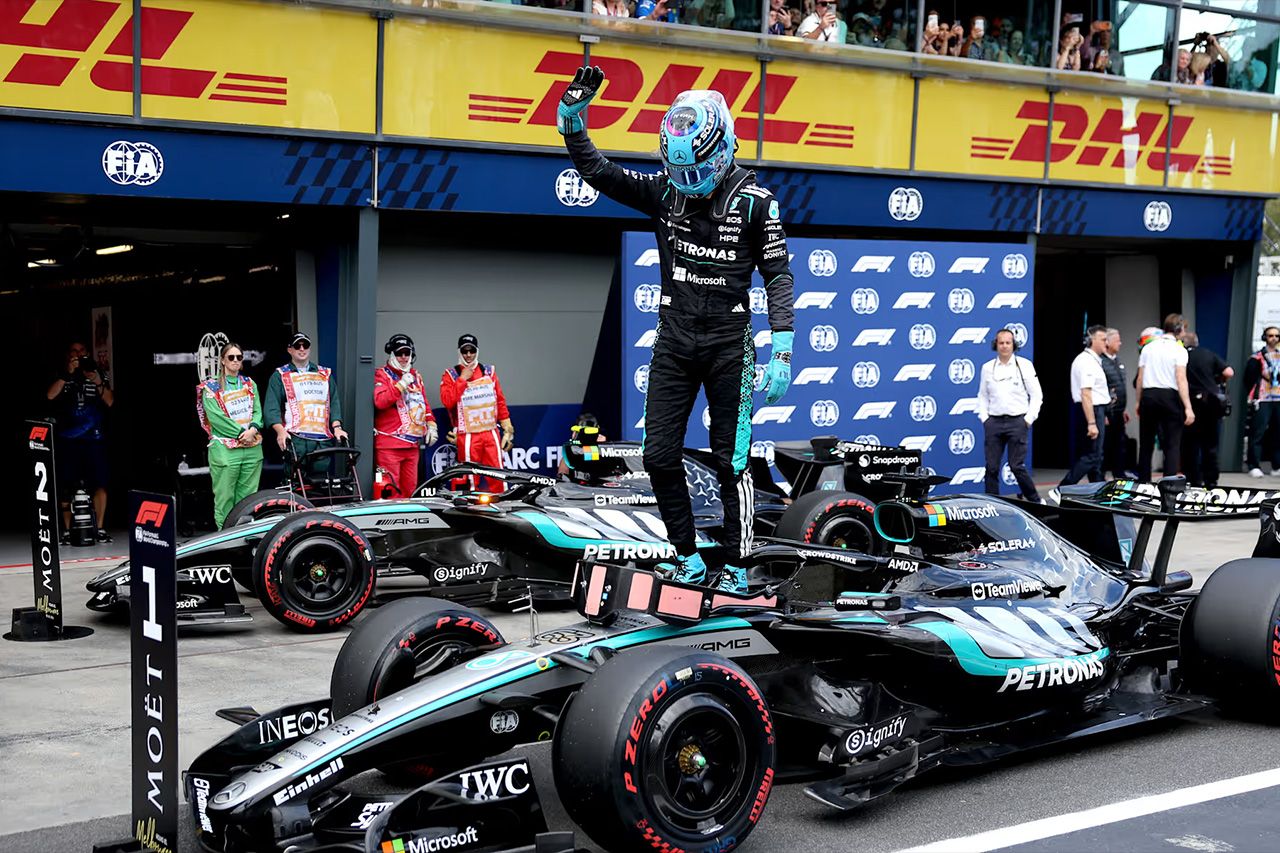 F1オーストラリアGP予選 ジョージ・ラッセル開幕ポール メルセデス1-2