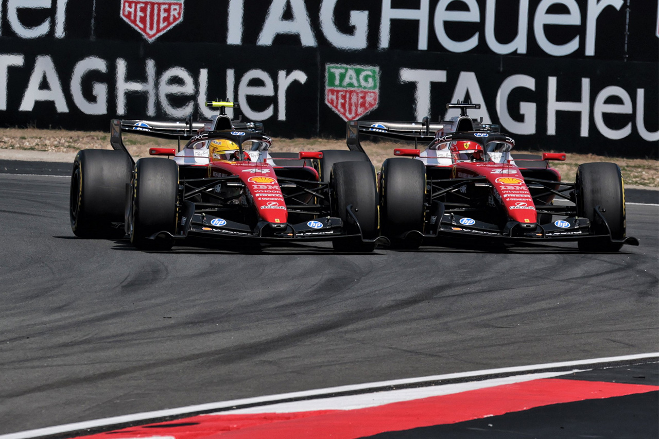 フェラーリF1同士の激戦 シャルル・ルクレール「スペース！」ハミルトンに不満