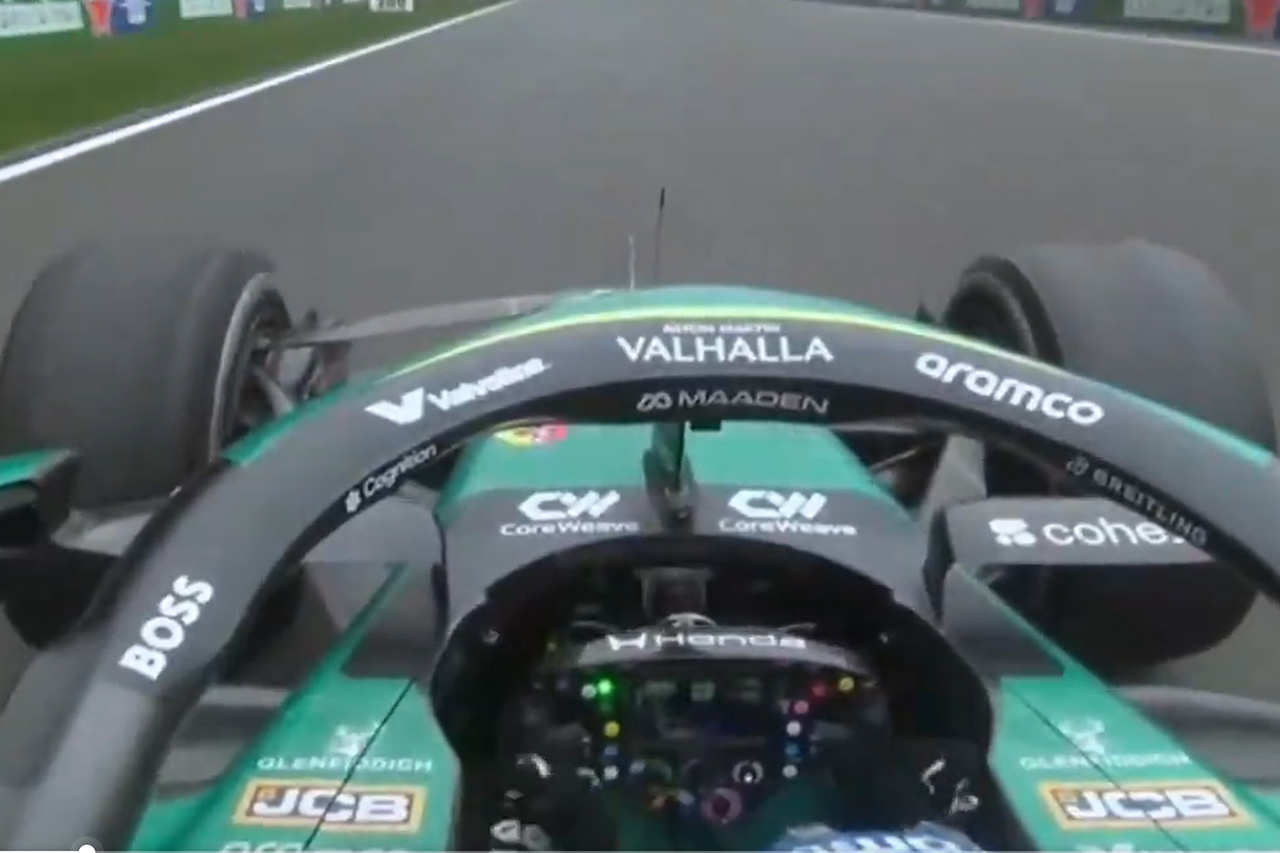 アロンソがハンドルから手を離す動画 アストンマーティン・ホンダF1振動問題