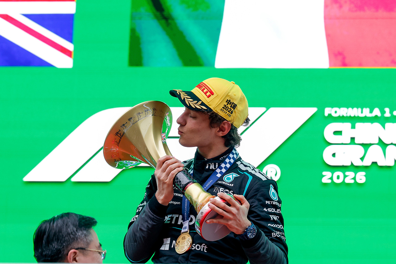 メルセデスF1代表 アントネッリ初優勝も冷静「タイトル争いは時期尚早」