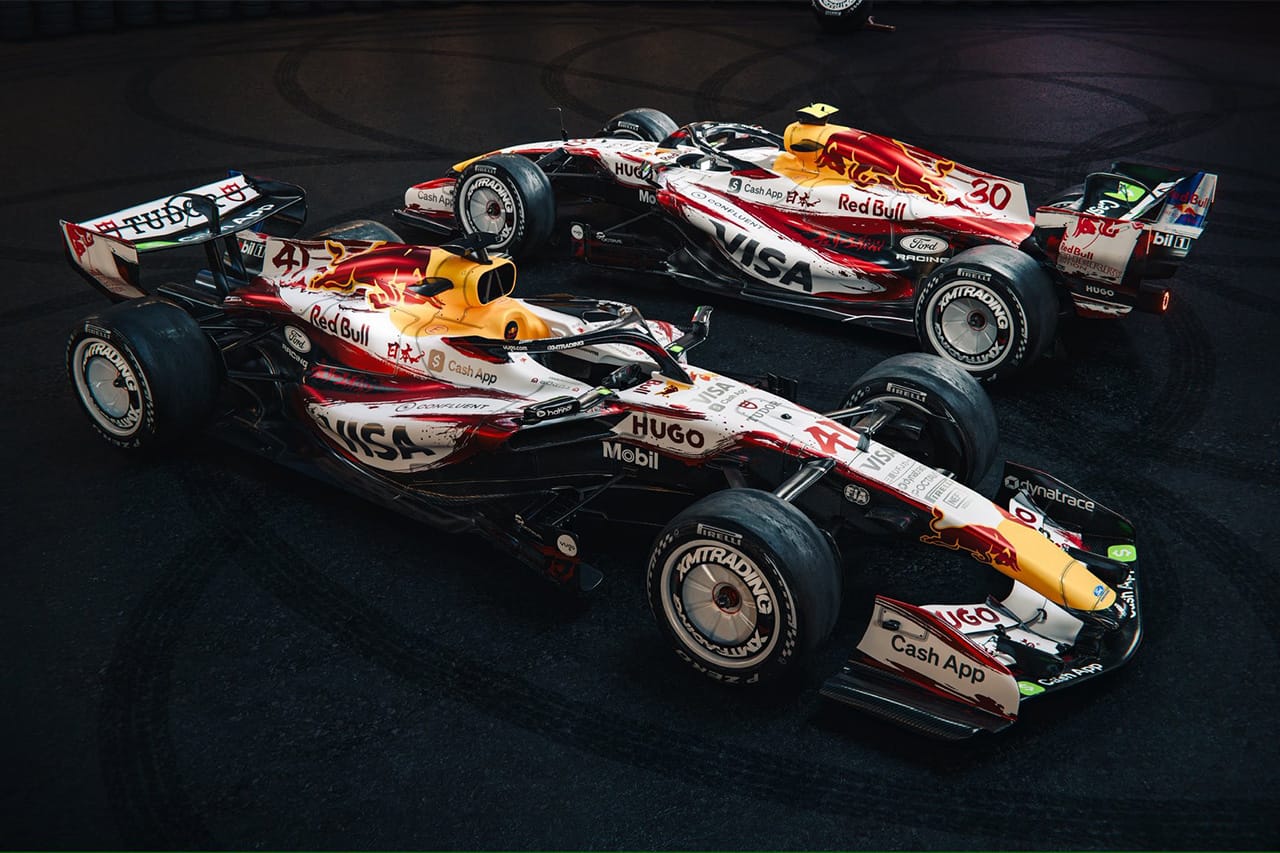レーシングブルズF1 日本GP特別リバリー公開 桜着想の和デザイン採用