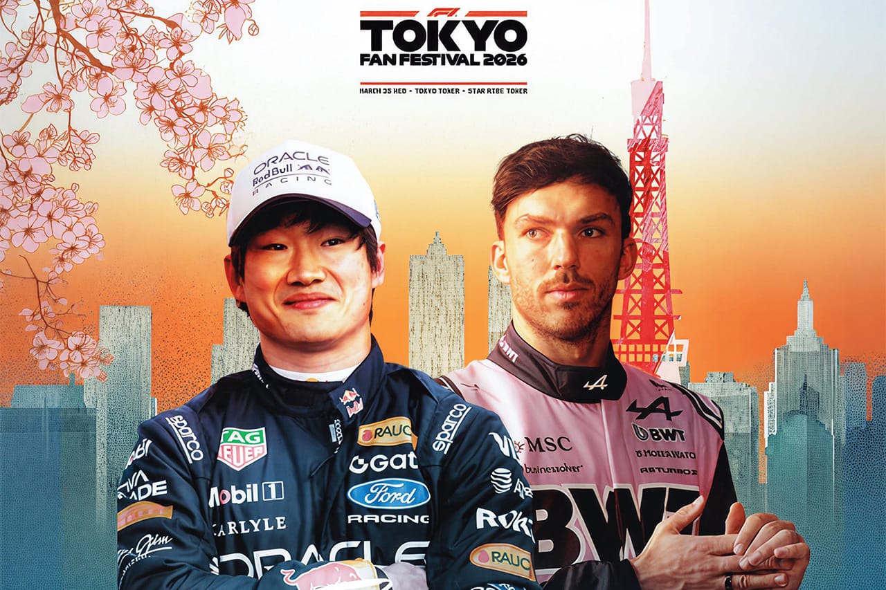 角田裕毅とガスリー共演 日本GPイベント「F1 TOKYO FAN FESTIVAL 2026」