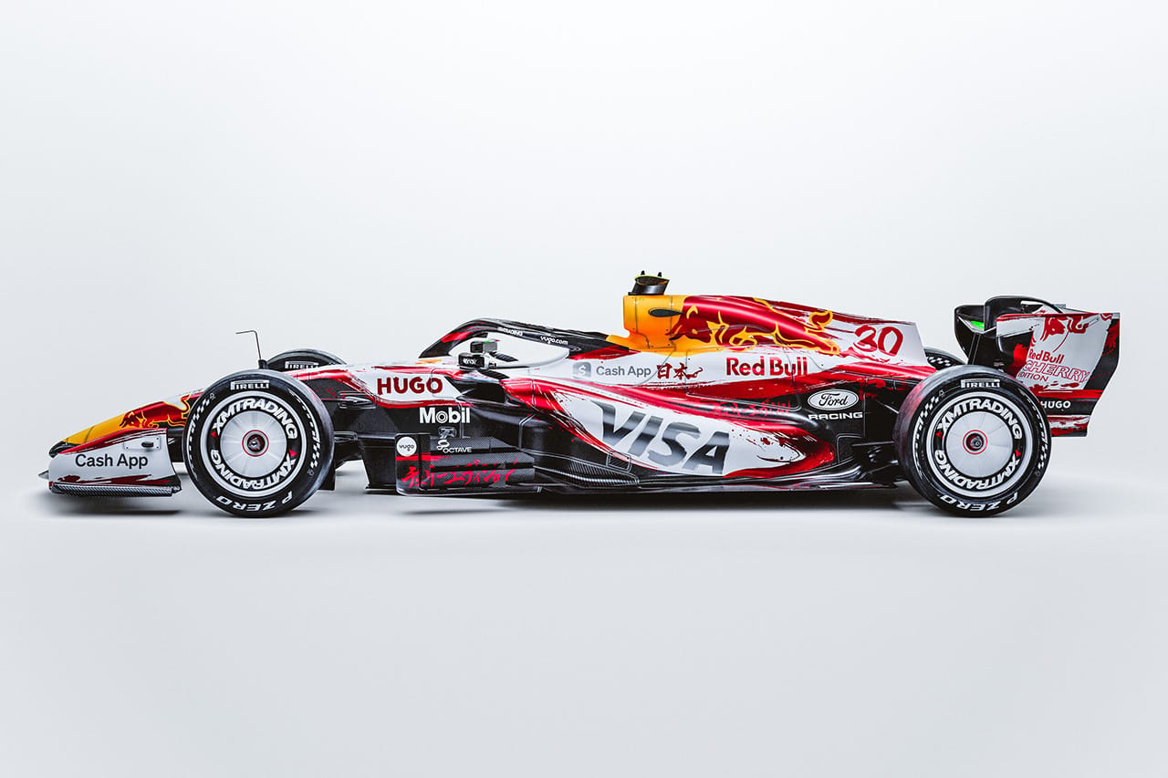 レーシングブルズF1 日本GP特別リバリー展開 都内出没&Xキャンペーン