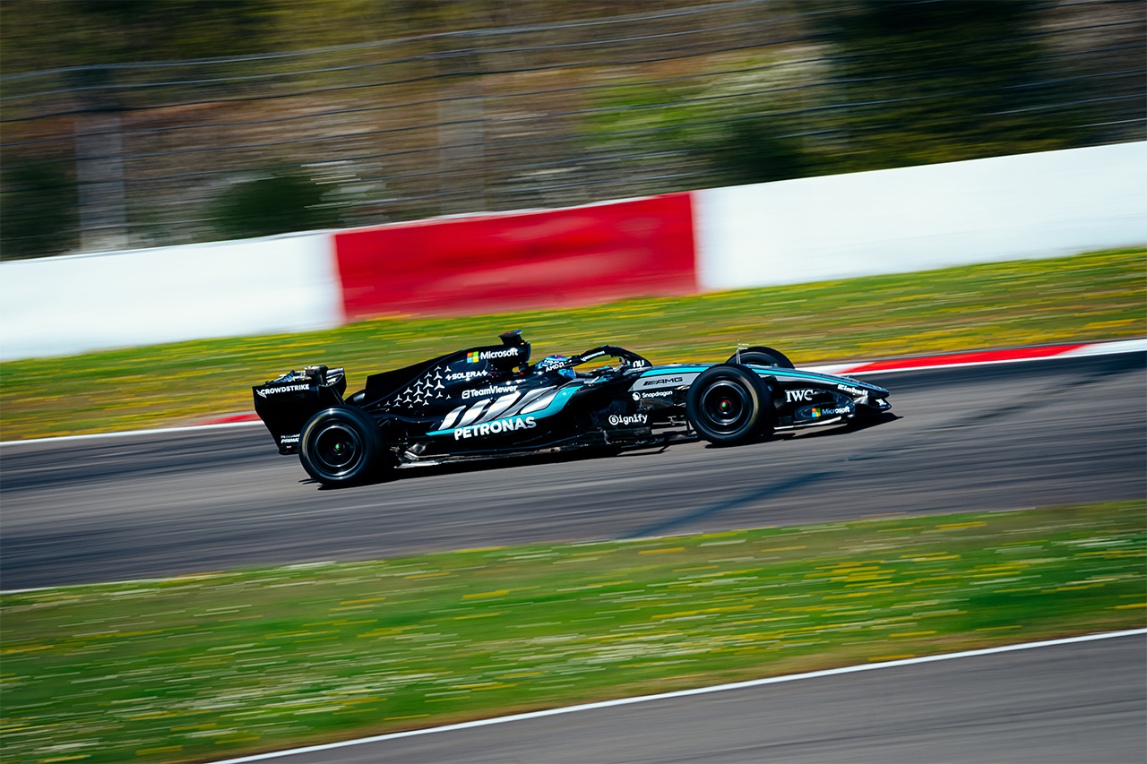 ピレリF1 ニュルブルクリンクでタイヤテスト開始 ラッセル最多127周