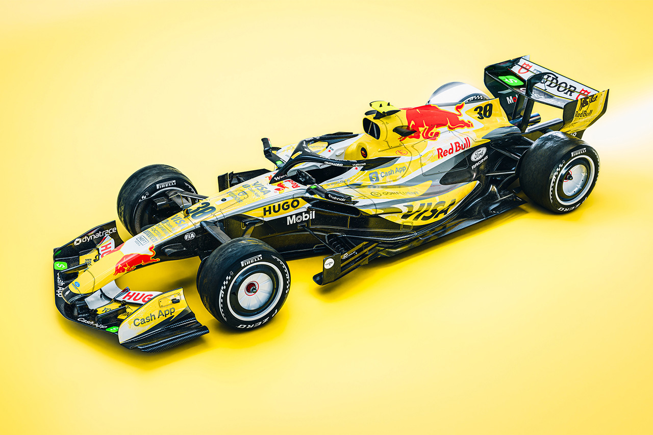 レーシングブルズ F1マイアミGPで特別リバリー “夏仕様”のイエローを披露