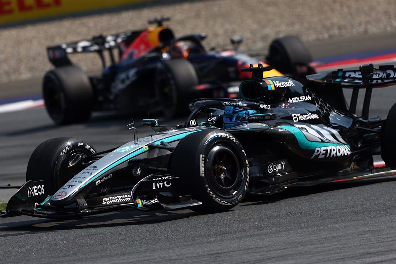 F1オーストリアGP決勝 ハイライト動画:ラッセルがポール・トゥ・ウイン