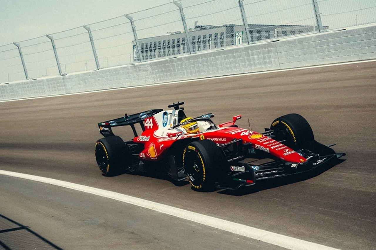 フェラーリF1 ルクレールとハミルトンがマドリンク初走行 歴史的な第一歩