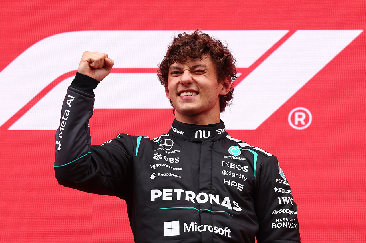 F1ベルギーGP 決勝展開：アントネッリが今季6勝目 ルクレールとの激闘を制す
