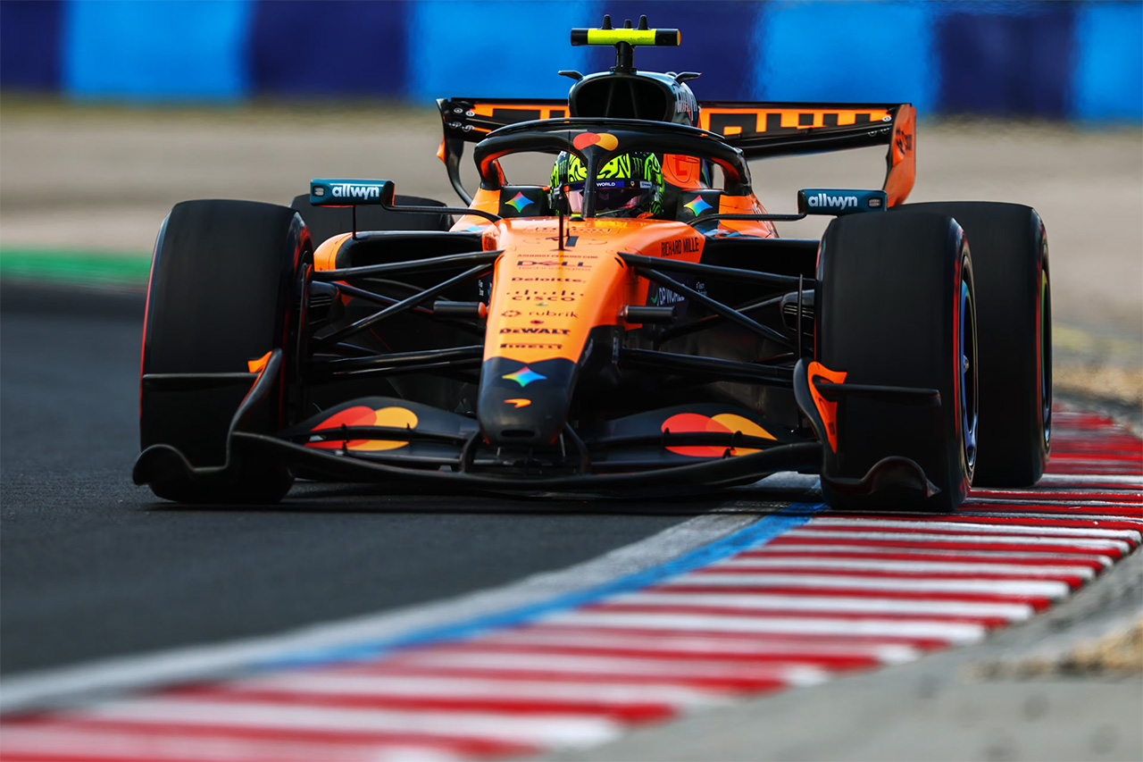 F1ハンガリーGP FP3展開：ランド・ノリス最速 ハミルトンとアントネッリが僅差