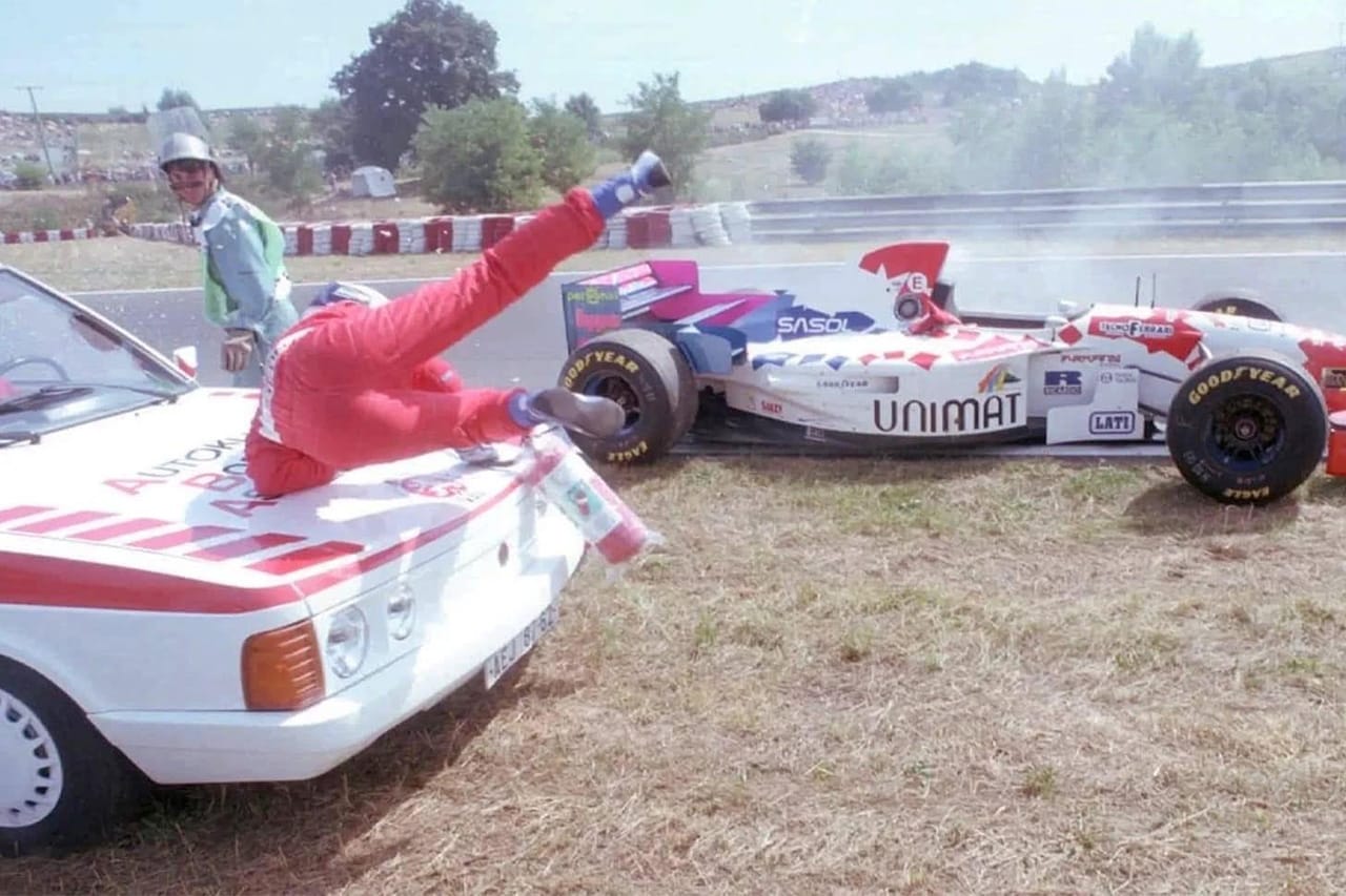 井上隆智穂 F1ハンガリーGPでメディカルカーにはねられ負傷 31年前の珍事