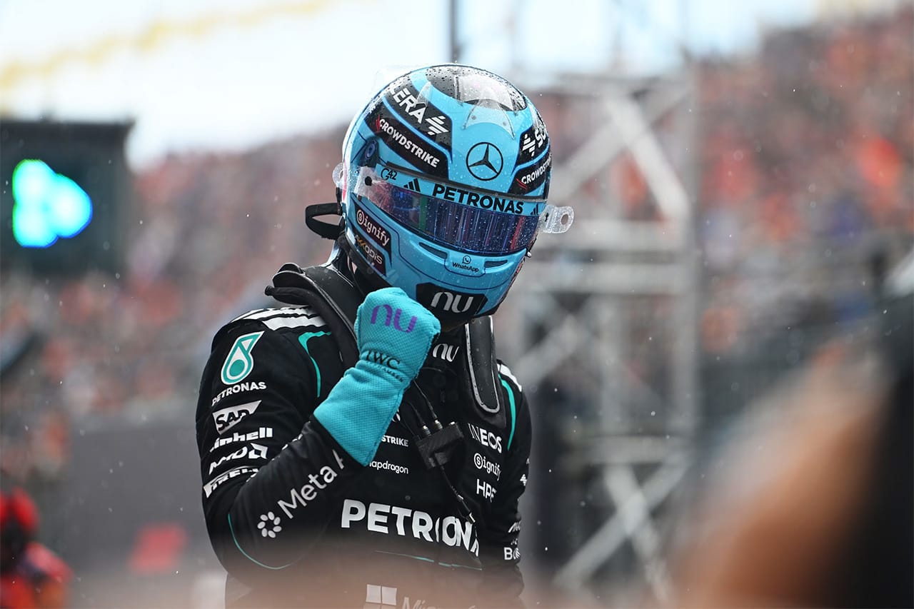 F1オランダGP スプリント詳報:ラッセルがポール・トゥ・ウイン 角田裕毅13位