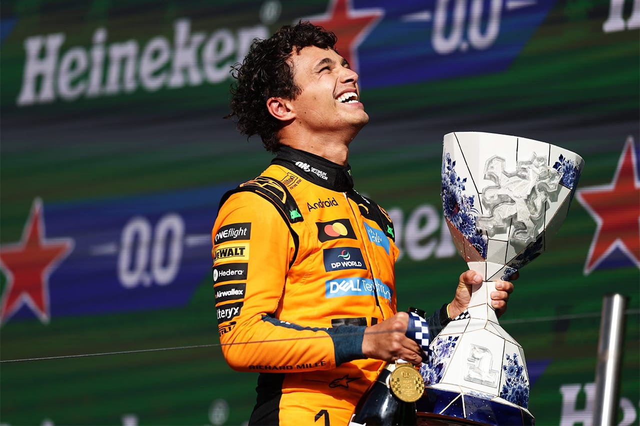 2026年F1ポイントランキング 第12戦オランダGP終了時点 ノリス4位浮上