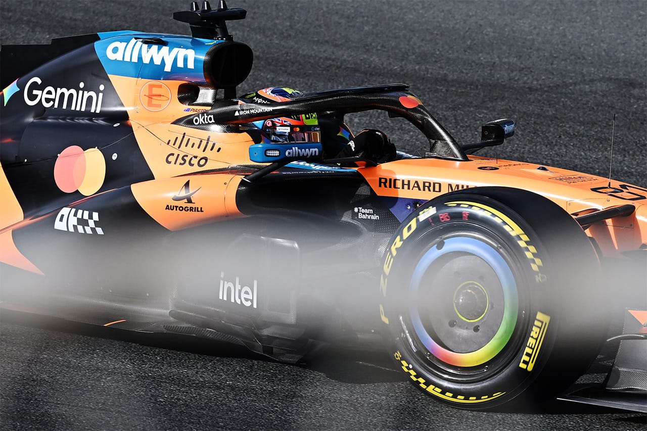 マクラーレンF1 MCL40の新兵器 エンケイ製新型ホイールでタイヤ昇温改善