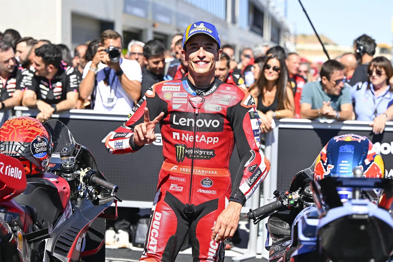 MotoGP アラゴンGPスプリント：マルク・マルケスが圧勝 兄弟でドゥカティ1-2
