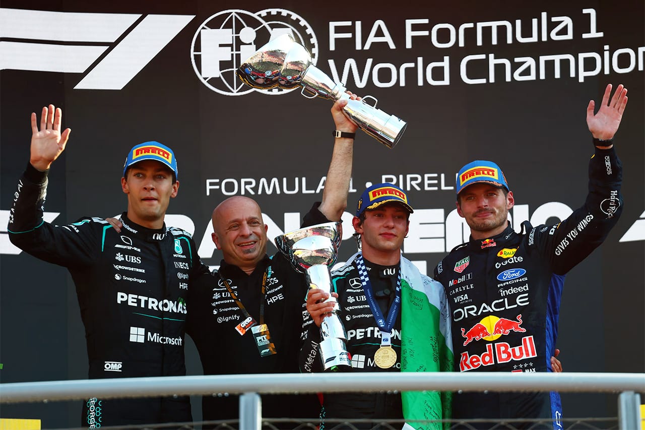F1イタリアGP決勝 全ドライバーコメント：アントネッリ母国初優勝 角田裕毅10位