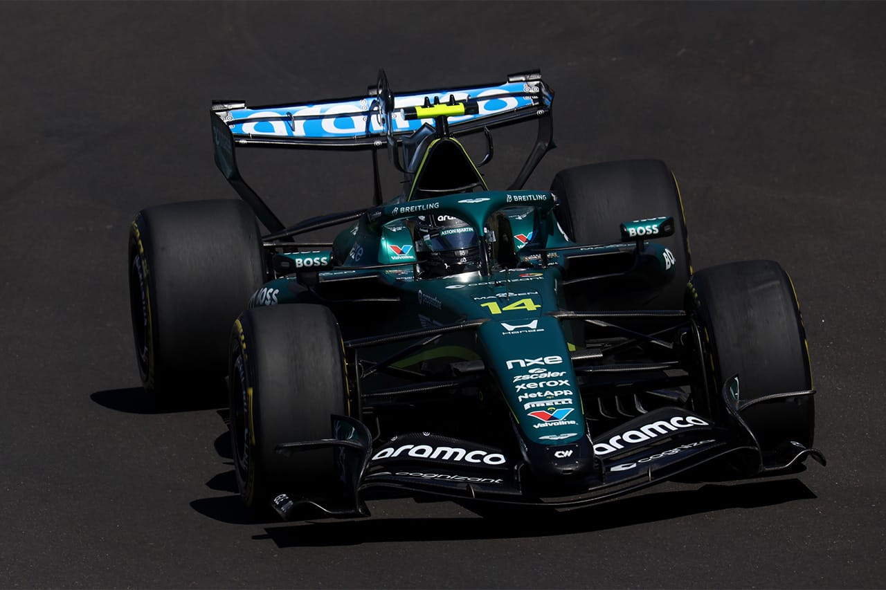 アストンマーティン・ホンダ F1スペインGP初日はトラブル続出「それでも良い一日」