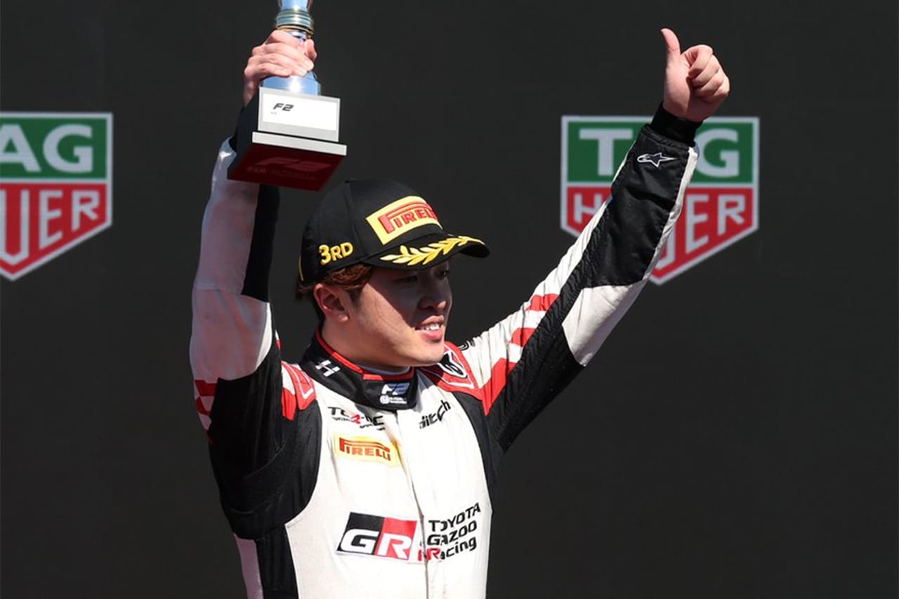 宮田莉朋 F2マドリードのフィーチャーレースで3位「戦略もペースも良かった」