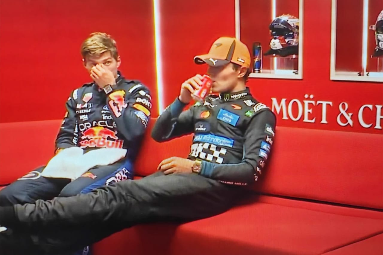 ランド・ノリス F1公式スポンサーに“反抗” コカ・コーラを飲み「好きなものを飲む」